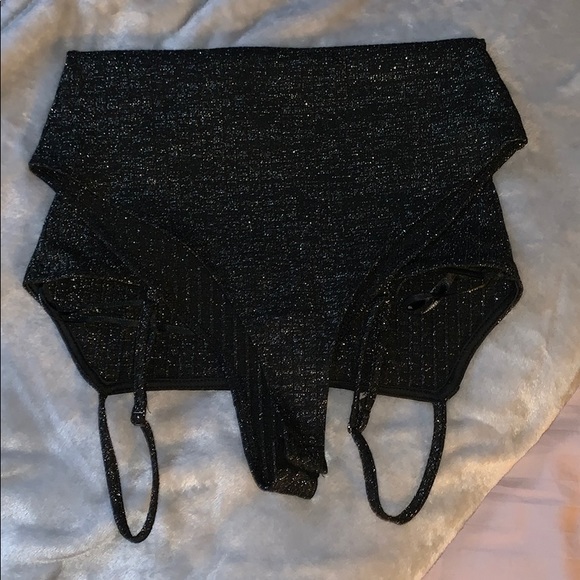 Forever 21 Sparkly Black Body Suit - Picture 2 of 3